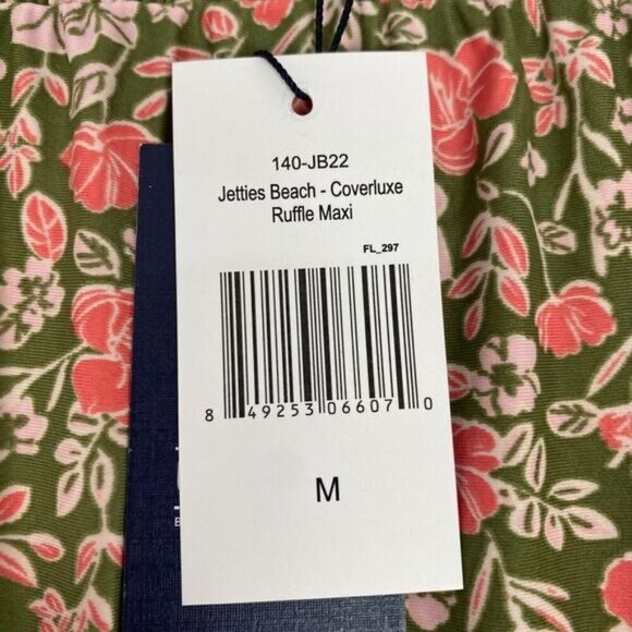 CABANA LIFE S Jetties Beach Off The Shoulder Ruffle Maxi Dress/Cover-up Size M - Picture 8 of 16